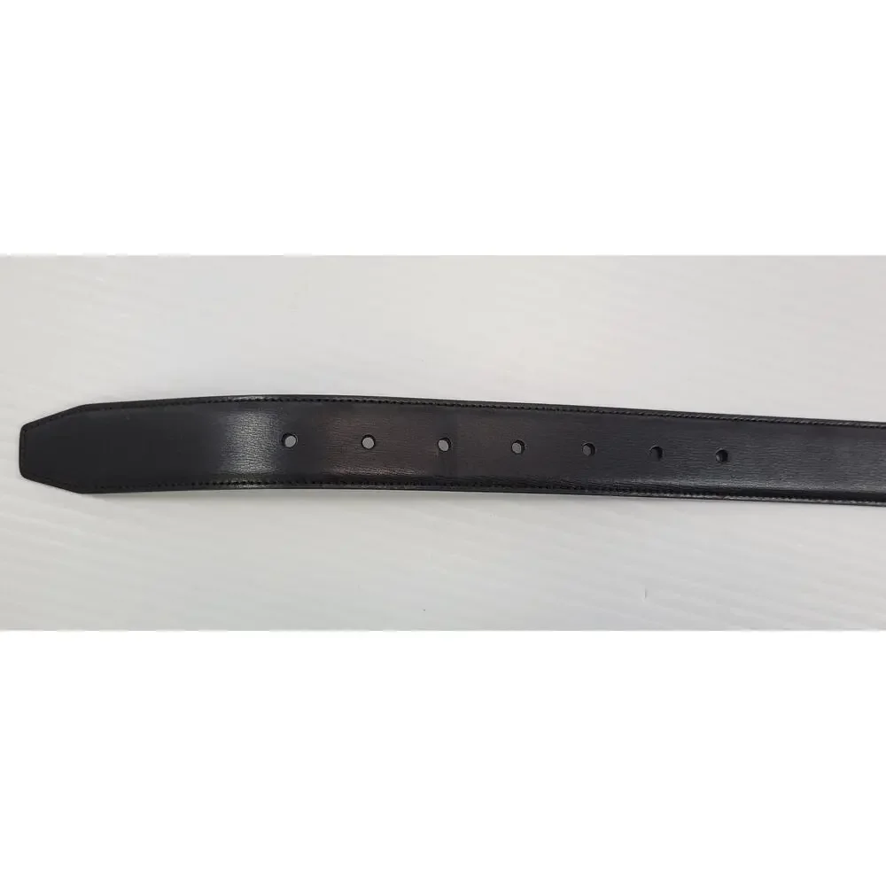 LL) Perry Ellis Portfolio Genuine Leather Reversible Brown Black Dress Belt 34